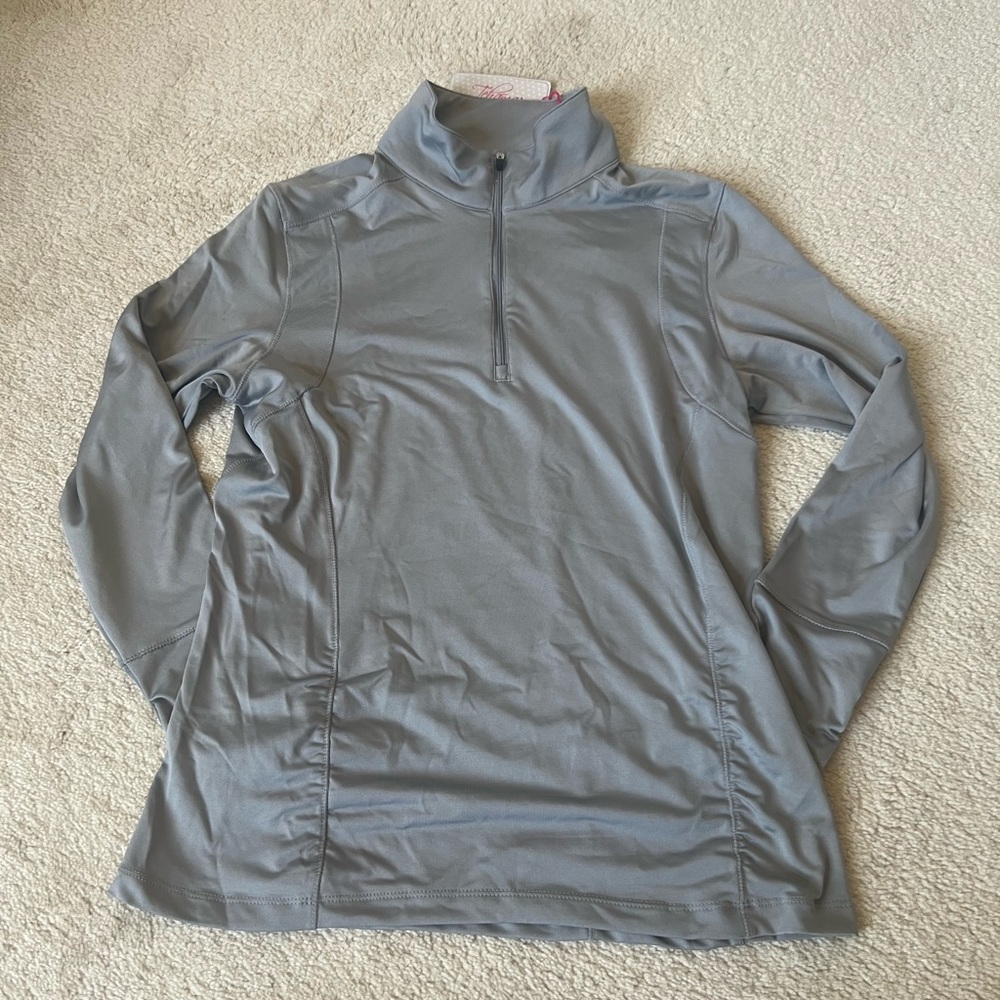 Tehama Gray Quarter-Zip Pullover